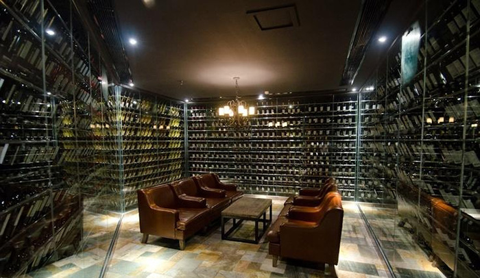 藏酒室不锈钢酒柜图片效果图