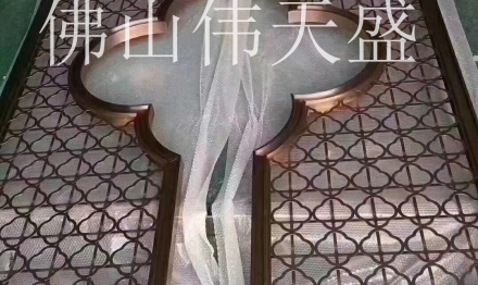 镂空拼装大堂走廊客厅不锈钢玄关电视背景墙