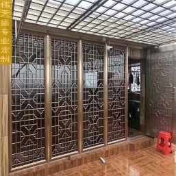 不锈钢屏风WTS148